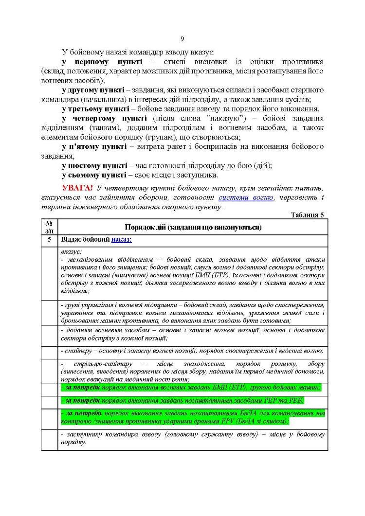 Індивідуальна підготовка (рівень командир та головний сержант загальновійськового взводу). Частина І  -  набуття оборонних спроможностей)