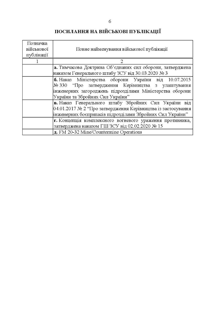 Застосування сил і засобів дистанційного мінування. Настанова
