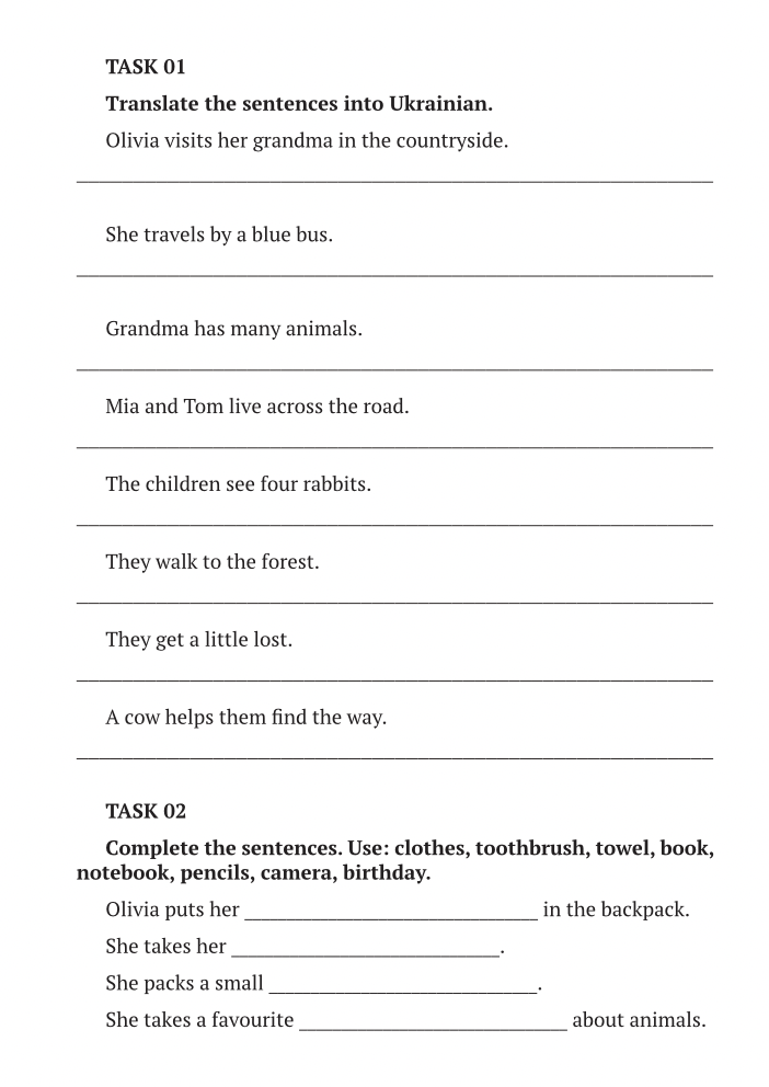 Workbook. Hello, I’m Olivia! (A1)